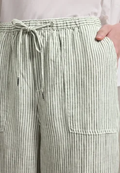 Linnen broek met rechte pijpen