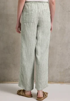 Linnen broek met rechte pijpen