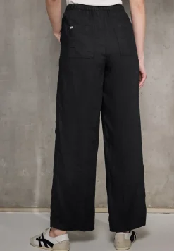 Linnen broek met rechte pijpen