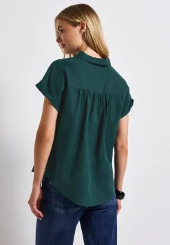 Linnen mix overhemd blouse