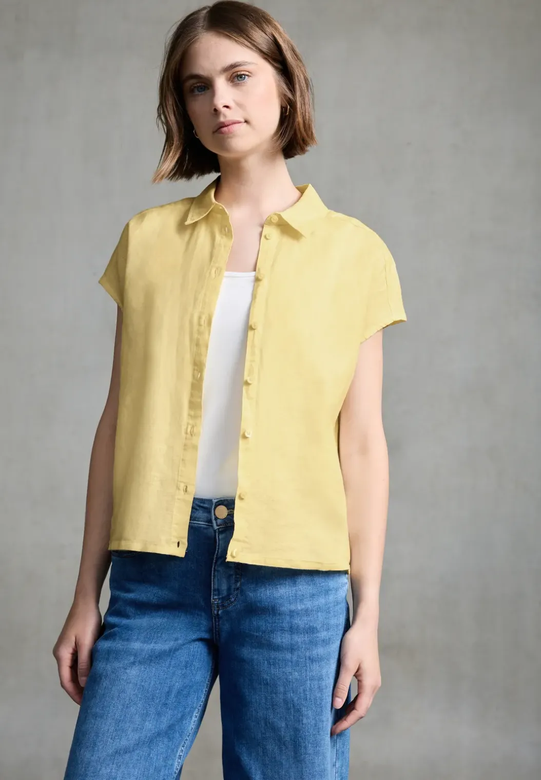 Linnen mix overhemd blouse