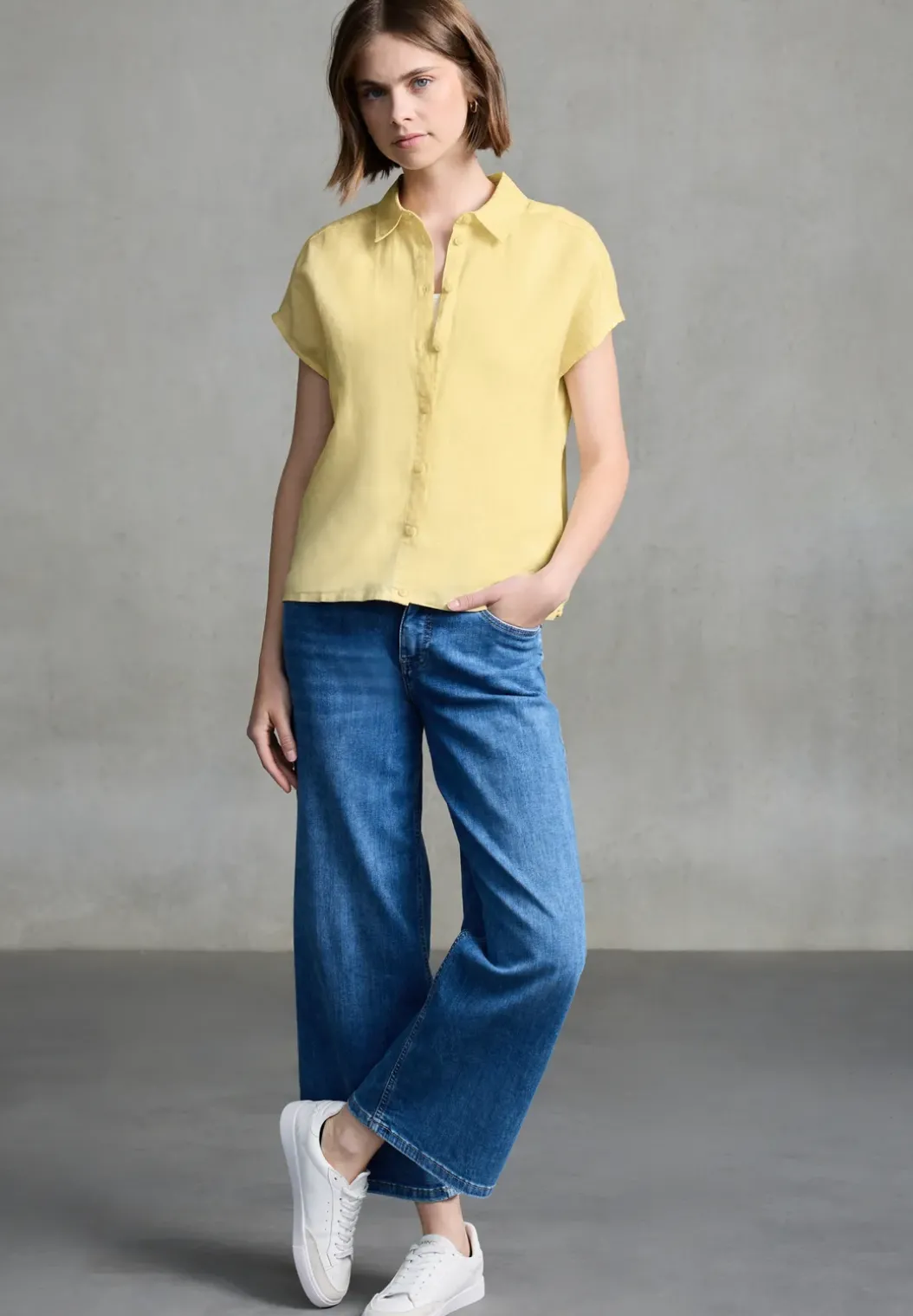 Linnen mix overhemd blouse