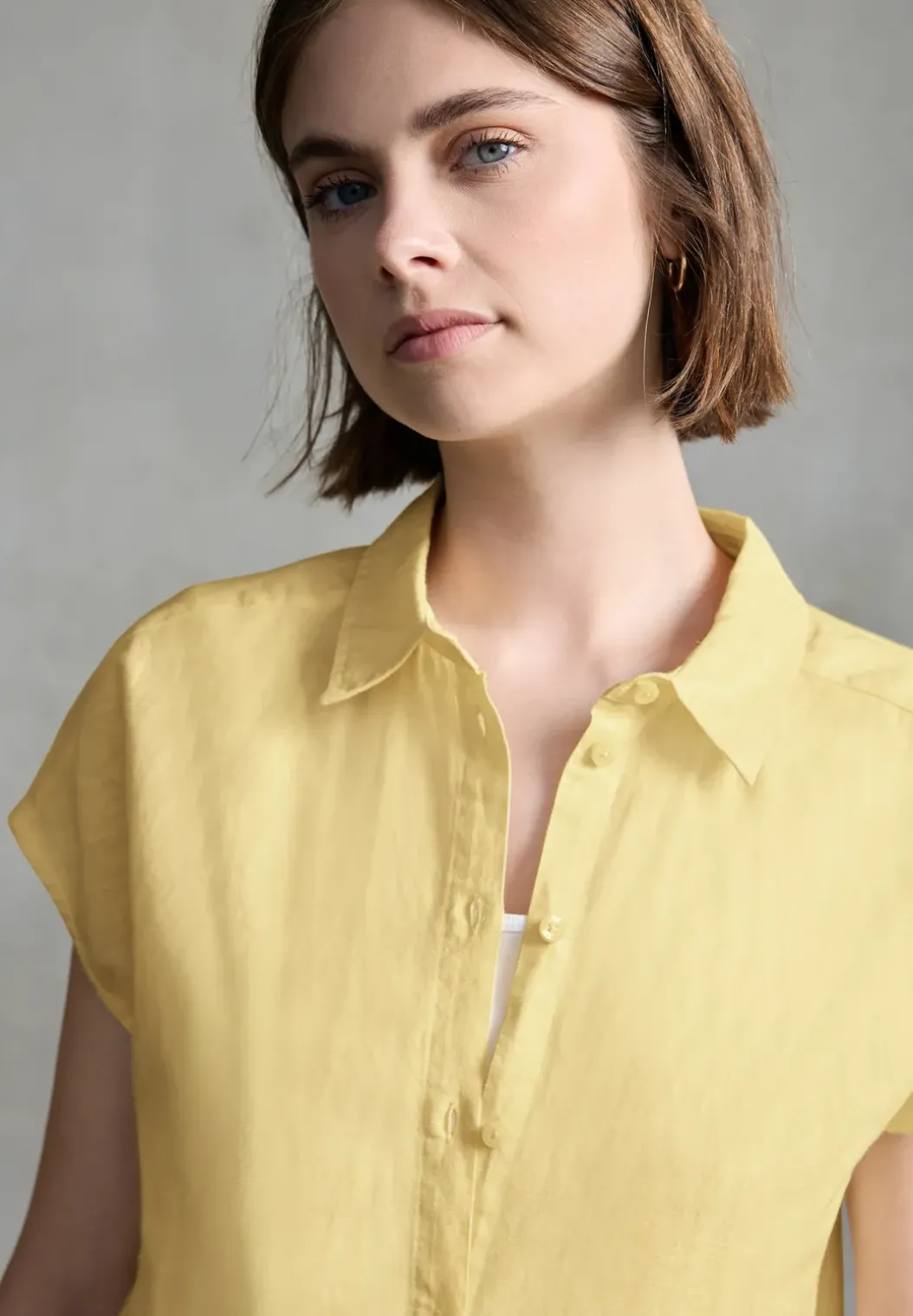 Linnen mix overhemd blouse