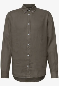 Linnen shirt met lange mouwen