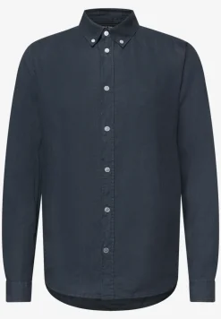 Linnen shirt met lange mouwen