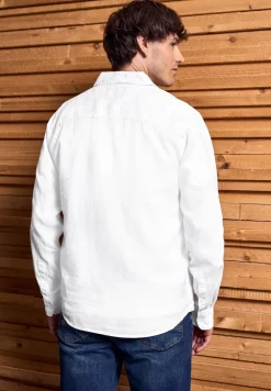 Linnen shirt met lange mouwen