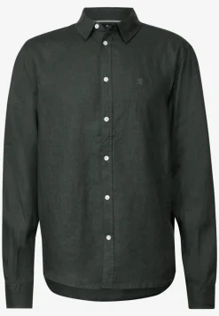 Linnen shirt met lange mouwen