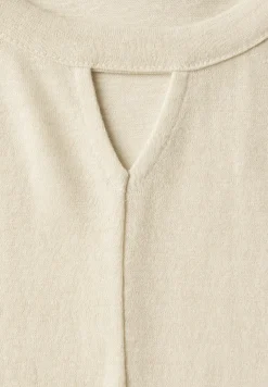 Linnen uitgesneden shirt