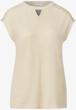 Linnen uitgesneden shirt