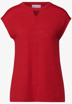 Linnen uitgesneden shirt