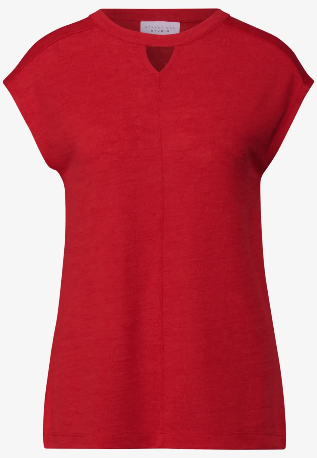 Linnen uitgesneden shirt