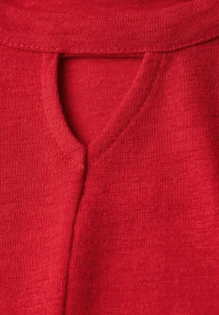 Linnen uitgesneden shirt