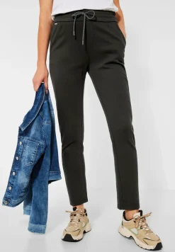 Loose fit broek in effen kleur