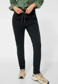 Loose fit broek in effen kleur