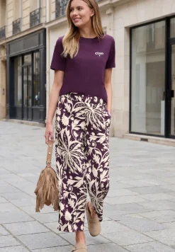 Loose Fit culottes met bloemenpatroon