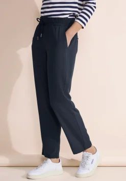Loose fit viscose broek