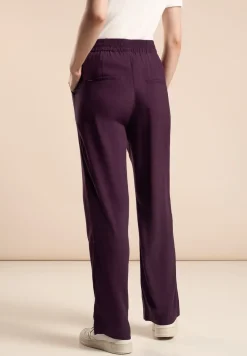 Loose fit viscose broek