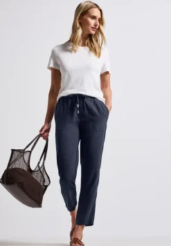 Loose Fit broek met structuur