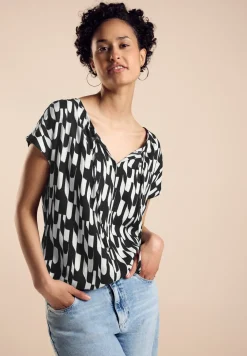 Materiaalmix T-shirt