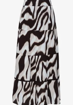 Maxirok in mousseline kwaliteit met print