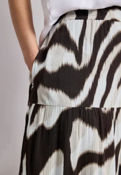 Maxirok in mousseline kwaliteit met print