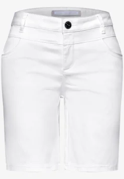 Mid Waist bermuda in satijnen look