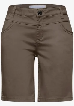 Mid Waist bermuda in satijnen look