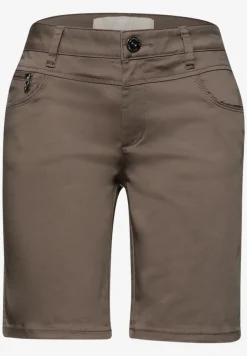 Mid Waist bermuda in satijnen look