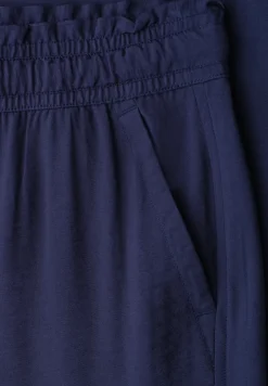 Mid Waist broek met Wide Legs en structuur