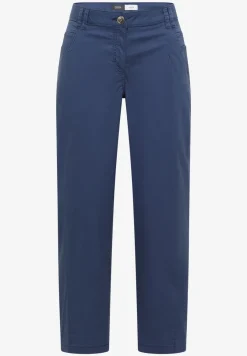 Mid Waist broek met wijde pijpen in casual pasvorm