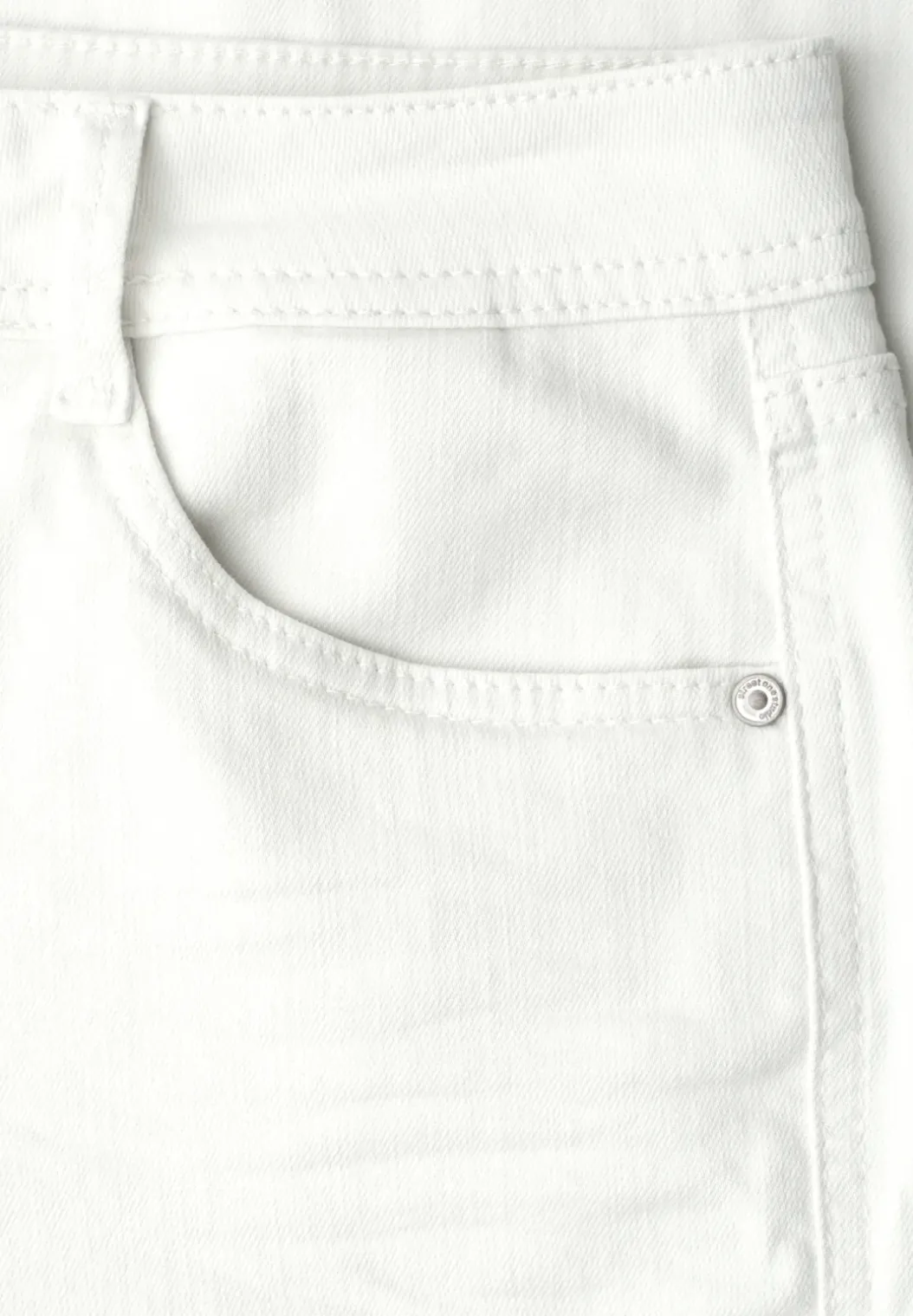 Mid Waist broek met wijde pijpen in casual pasvorm