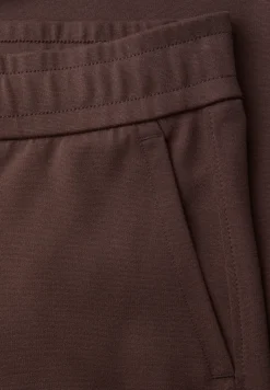 Mid Waist broek met wijde pijpen in casual pasvorm