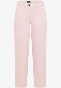 Mid Waist broek met wijde pijpen in casual pasvorm