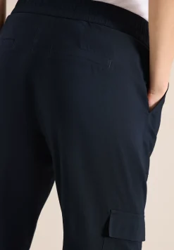 Mid Waist Slim Legs broek in cargo-look