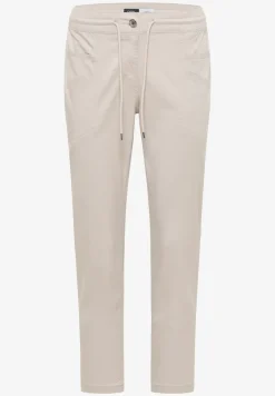 Mid Waist Slim Legs broek in een gewassen look