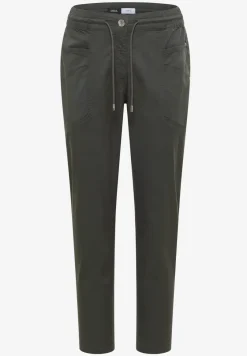 Mid Waist Slim Legs broek in een gewassen look