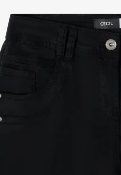 Mid Waist Slim Legs broek in casual fit