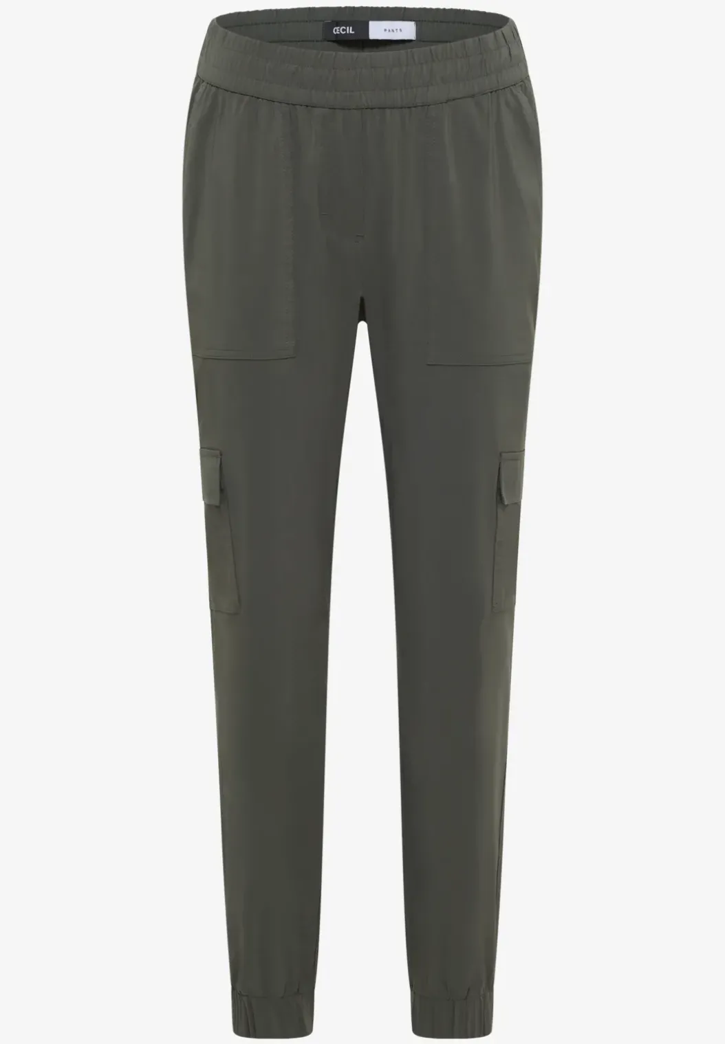 Mid Waist Slim Legs broek in cargo-look