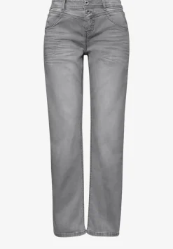 Mid Waist straight leg jeans in casual fit