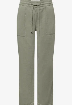 Mid Waist straight legs broek in Loose Fit