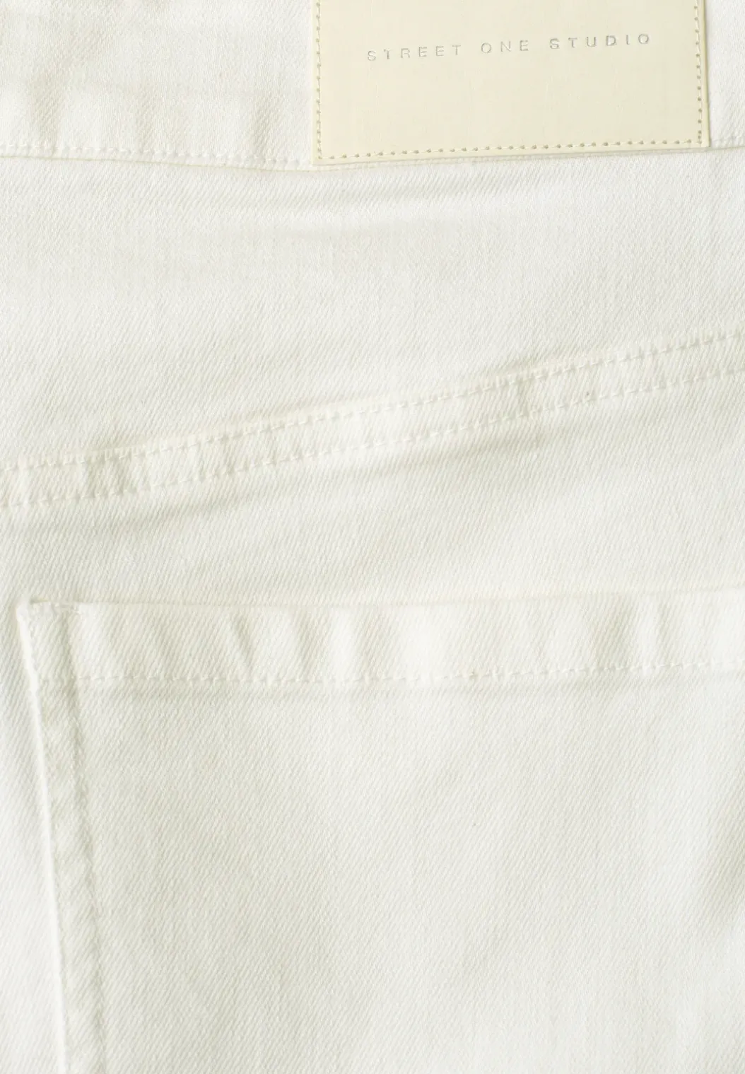 Mid Waist Wide Leg Jeans met Borduring