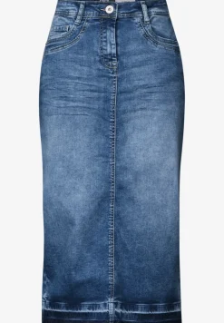 Midi denim rok