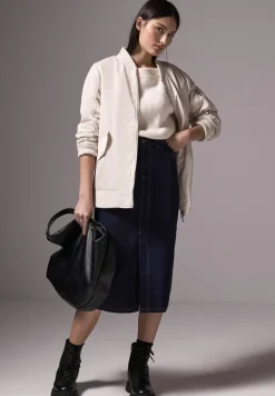 Midi denim rok