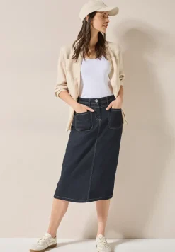 Midi denim rok