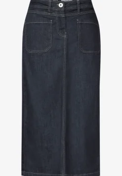Midi denim rok