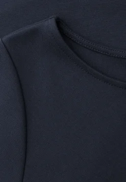 Midi-jurk met knoopdetail