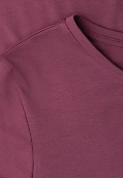 Midi-jurk met korte mouwen en splitdetail