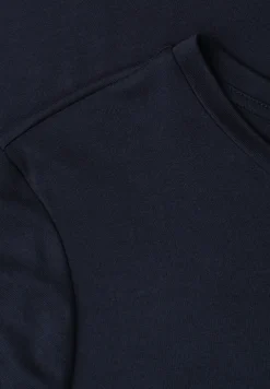 Midi-jurk met korte mouwen en splitdetail