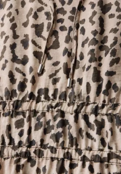 Midi-jurk met leoprint