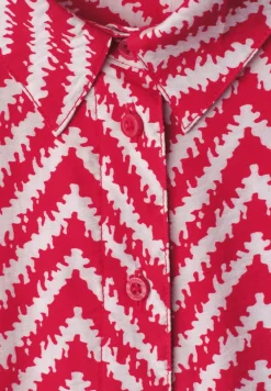 Midi-jurk met zigzagpatroon